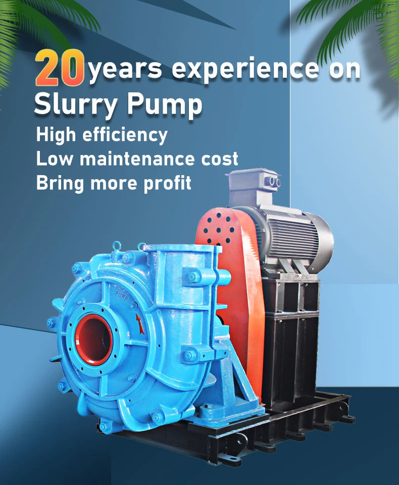 Horizontal Centrifugal Sand Slurry Pumps Vertical Gravel Submersible Sand Pump Water Pump Solar Pump Sump Pump Metal Rubber Dredging Pump